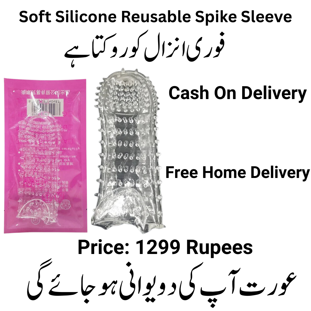 Crystal Silicone Washable Reusable Condom for Extreme Sensation.